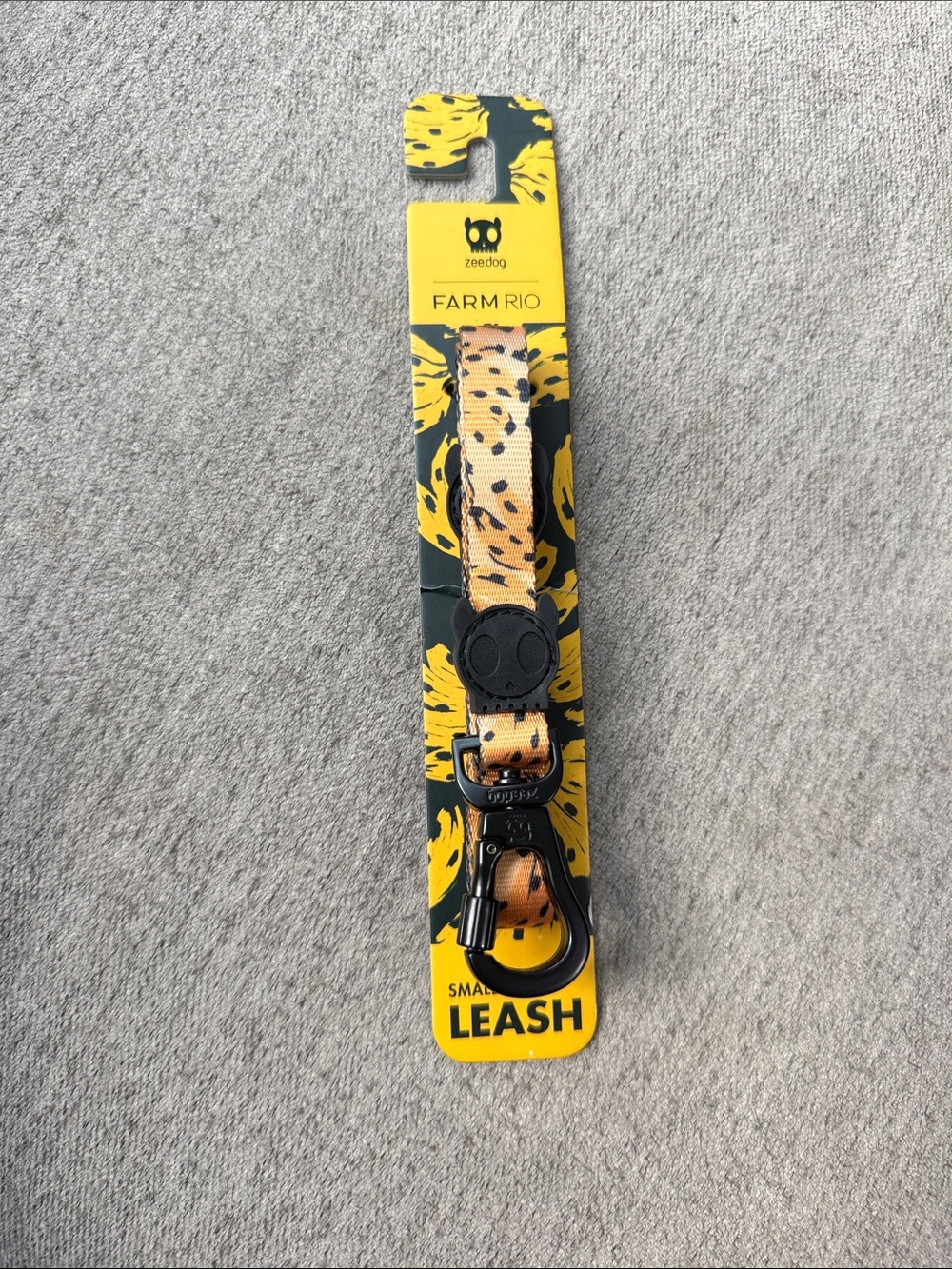 FARM Rio x Zee Dog Yellow and Black Patterned Small Dog Leash